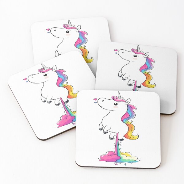 Item preview, Funny Rainbow Unicorn - Magic Rocket Power Cartoon designed and sold by myforestfog.