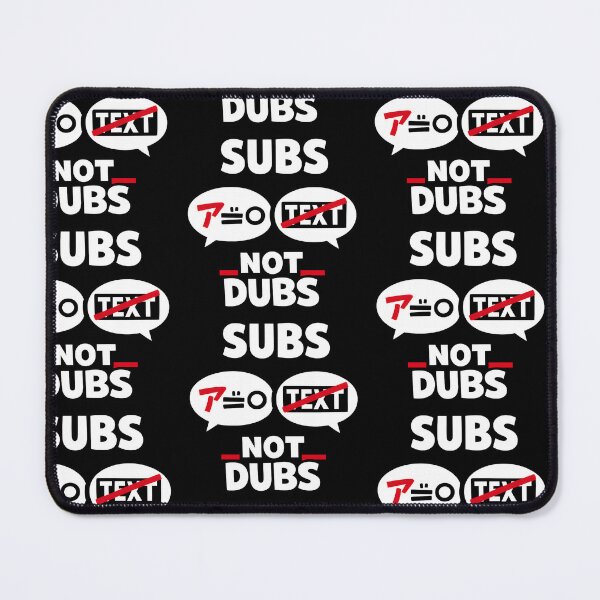 Item preview, Subs Not Dubs Funny Anime Style Quote Design designed and sold by TeeTimeTreasure.