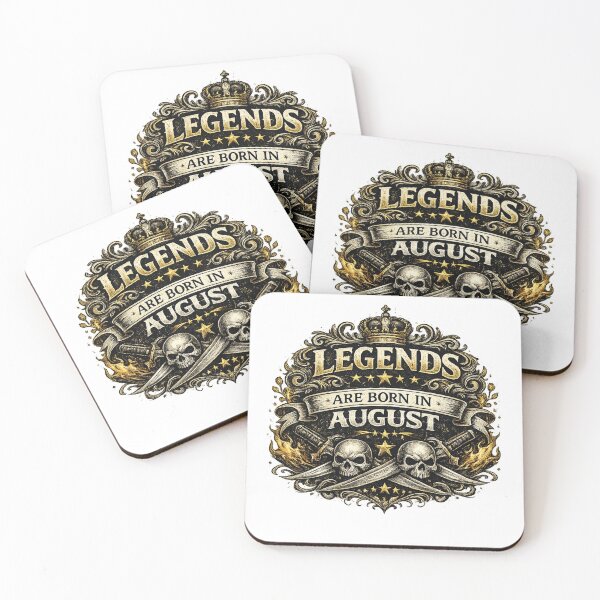 Item preview, Legends Are Born In August – Vintage Masculine Typography Design – Birthday Gift Idea designed and sold by Szapeee.