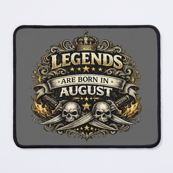 Item preview, Legends Are Born In August – Vintage Masculine Typography Design – Birthday Gift Idea designed and sold by Szapeee.