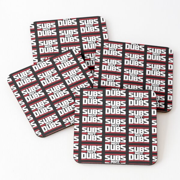 Item preview, Subs Not Dubs Bold Anime Fan Statement Design designed and sold by TeeTimeTreasure.