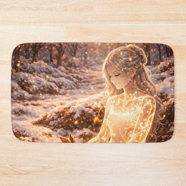 Item preview, Glowing Winter Spirit Woman With Forest Animals designed and sold by KnitOfShadoF.
