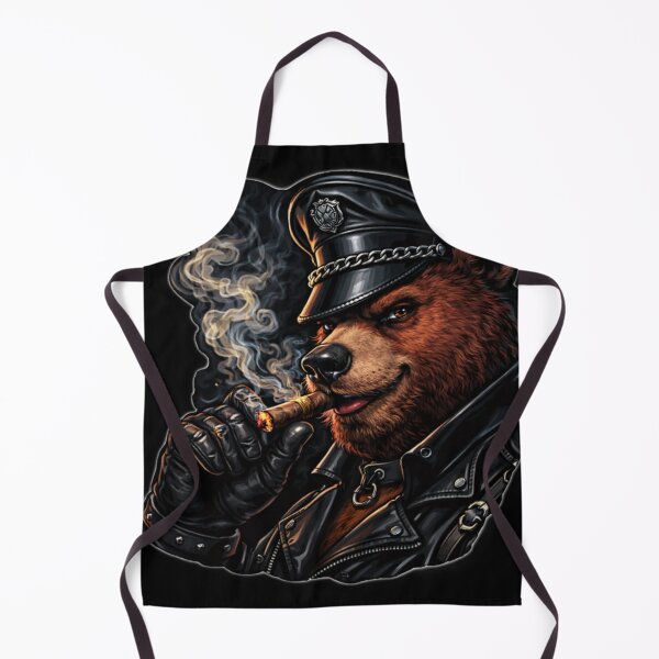 Item preview, Smokin’ Hot Leather Daddy Bear Leder Gay Pride Graphic Art Design designed and sold by ItsAKinkThing.