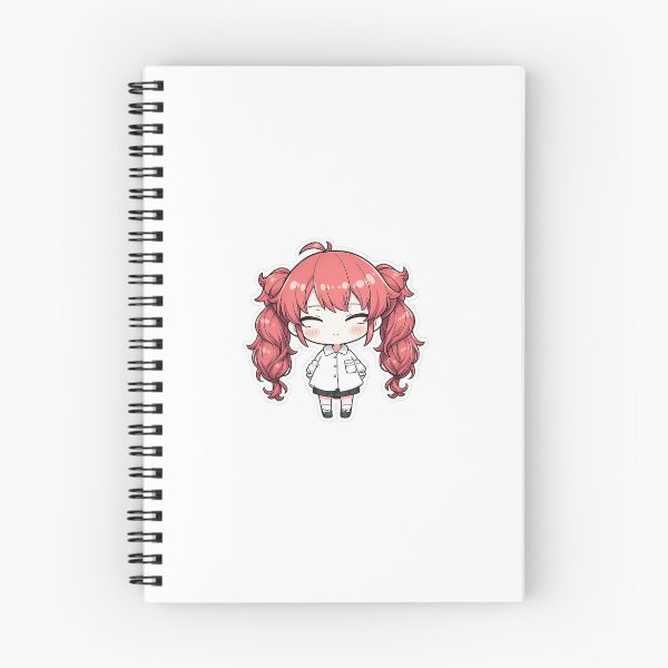 Item preview, Coral Nini Chibi Anime Girl designed and sold by MoodBuns®.