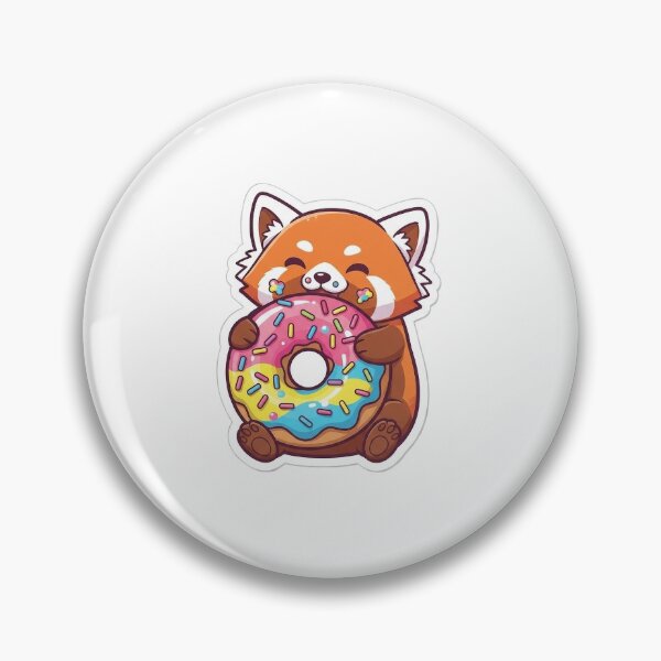 Item preview, ? Donut Lover Red Panda designed and sold by mayukh1982.