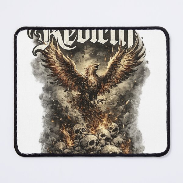 Item preview, Rebirth Phoenix Graphic T-Shirt | Gothic Typography Rebirth Streetwear Design designed and sold by IconicDesignsXd.