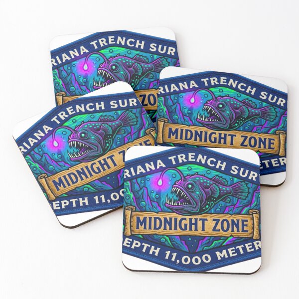 Item preview, Mariana Trench Survey Midnight Zone Anglerfish Retro Deep Sea Patch designed and sold by MT-Hub | Cute Aesthetic Art, Stickers & Phone Cases.