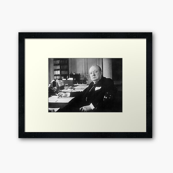 Vista previa del artículo con la obra «Winston Churchill en el número 10 de Downing Street», diseñado y vendido por warishellstore.