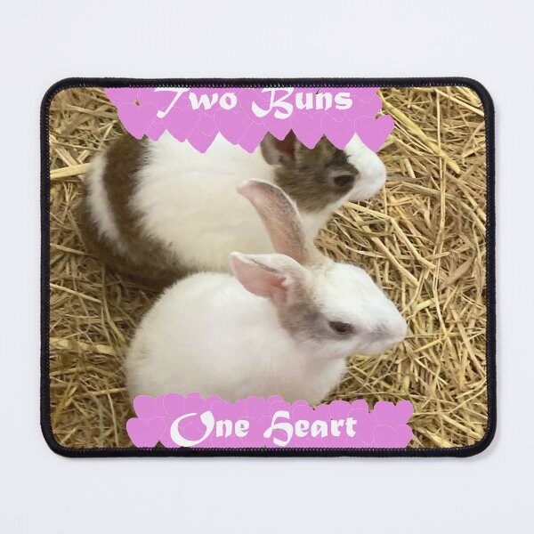 Item preview, Two Buns, One Heart romantic and cute (T-shirt and more) designed and sold by ToontoonShop.