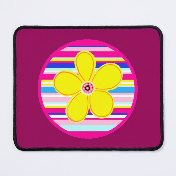 Item preview, yellow flower colours and stripes designed and sold by kel72.