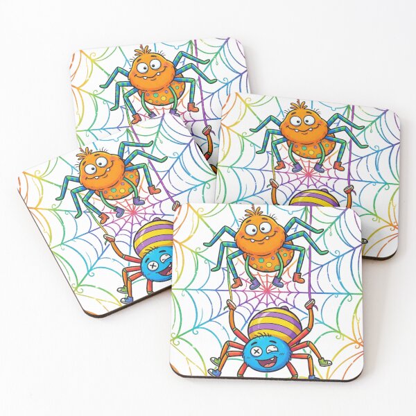Item preview, Multicolored spiders designed and sold by PP&RAINBOW SHOP.
