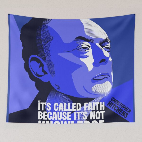Item preview, Faith is Not Knowledge - Hitchens Quote designed and sold by Subliminal Media.