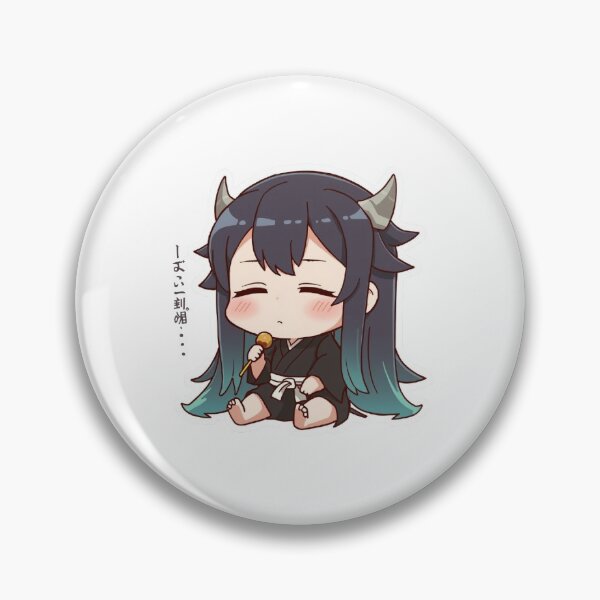 Item preview, Kuro Kashi Chibi Anime Girl designed and sold by MoodBuns®.