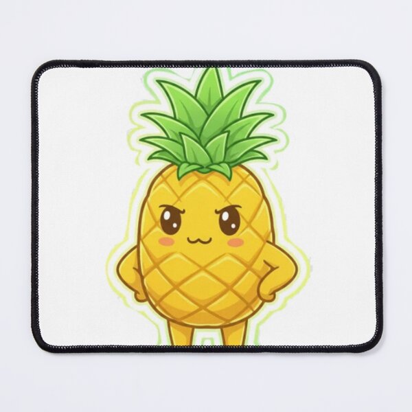 Item preview, Confident Pineapple Cool Kawaii Fruit Sticker designed and sold by Dakochaaan.