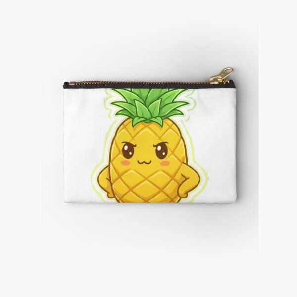 Item preview, Confident Pineapple Cool Kawaii Fruit Sticker designed and sold by Dakochaaan.