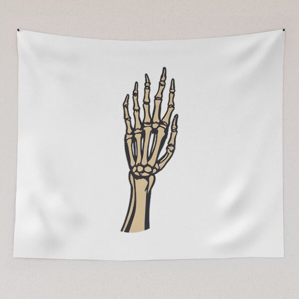 Item preview, Minimal Skeleton Hand Gothic Illustration designed and sold by Kavya Art.