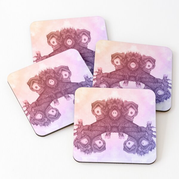 Item preview, Small colorful dragon faces remix a0520 designed and sold by liquid-print.