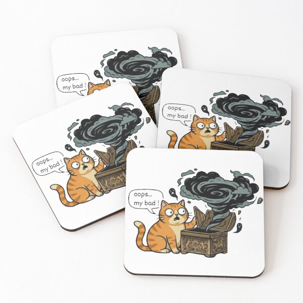 Item preview, Oops My Bad Cat – Pandora’s Box Funny designed and sold by MythoWorldddd.