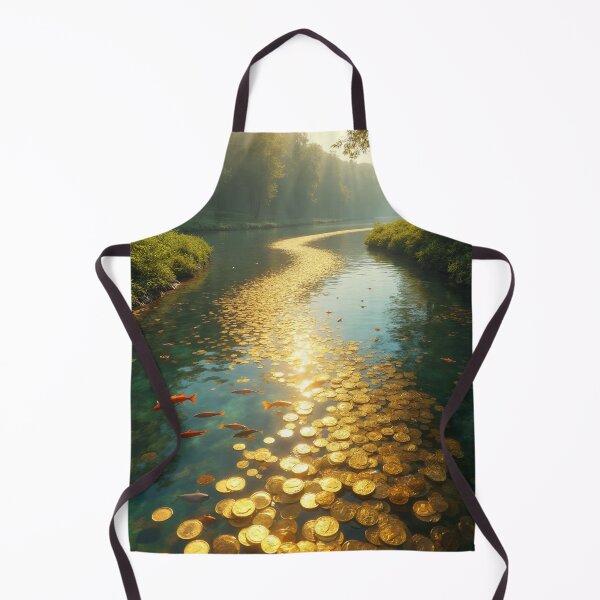 Item preview, Golden Coins River Landscape designed and sold by Creative Visualize.