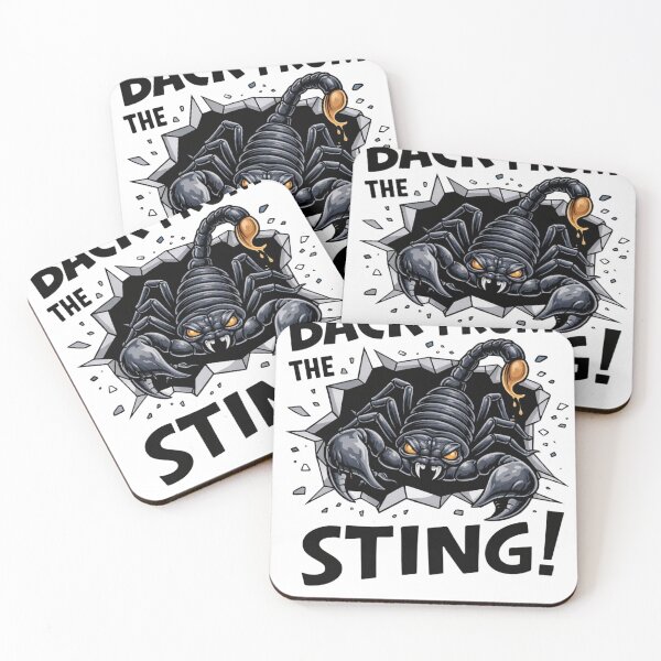 Item preview, Back from the Sting, Scorpion Sting Graphic Design,  Dark Aesthetic Animal Art, Edgy Desert Creature Illustration, Sticker Phone Case Mug Gift designed and sold by ColorFlick.