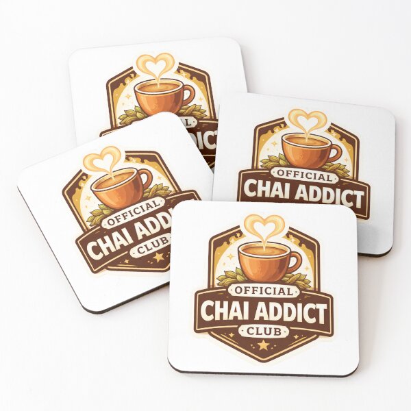 Item preview, Official Chai Addict Club Badge | Indian Tea Lover Gift | Cozy Chai Lover Design designed and sold by Globalcitytees.