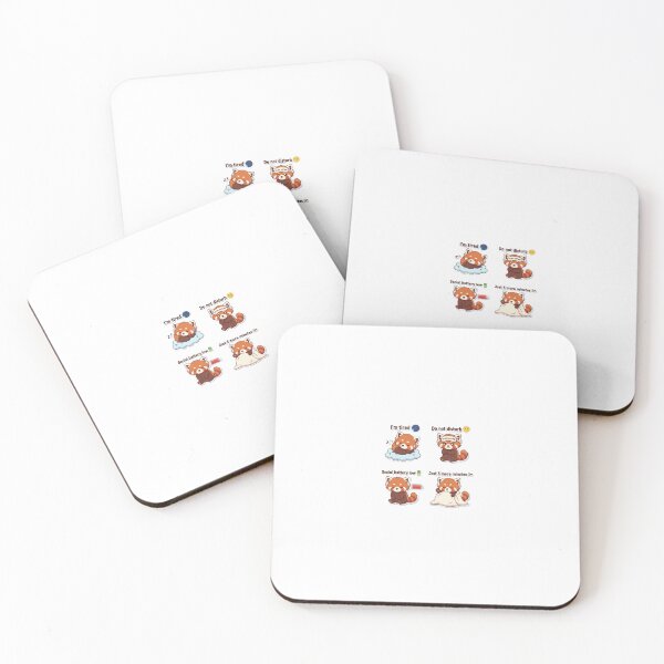Item preview, ? Relatable Mood Red Panda Sticker Pack designed and sold by mayukh1982.