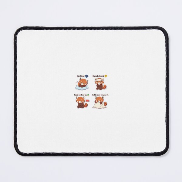 Item preview, ? Relatable Mood Red Panda Sticker Pack designed and sold by mayukh1982.