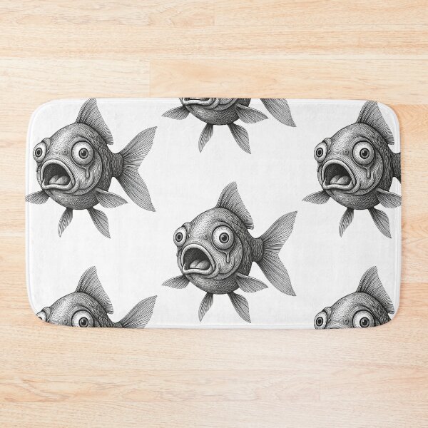 Item preview, Detailed illustration of a shocked goldfish designed and sold by AdCoL.
