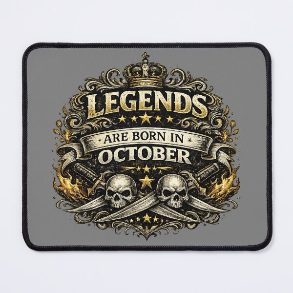 Item preview, Legends Are Born In October – Vintage Masculine Birthday Design – October Birthday Gift Idea designed and sold by Szapeee.