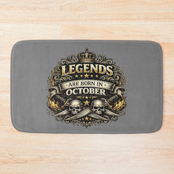 Item preview, Legends Are Born In October – Vintage Masculine Birthday Design – October Birthday Gift Idea designed and sold by Szapeee.