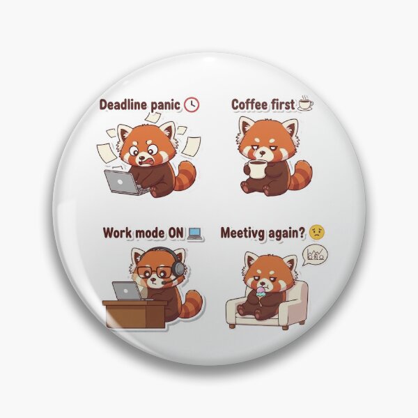 Item preview, ? Work & Hustle Red Panda designed and sold by mayukh1982.