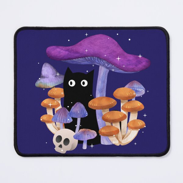 Item preview, Mushroom meows at dusk designed and sold by InkRiot Studios.