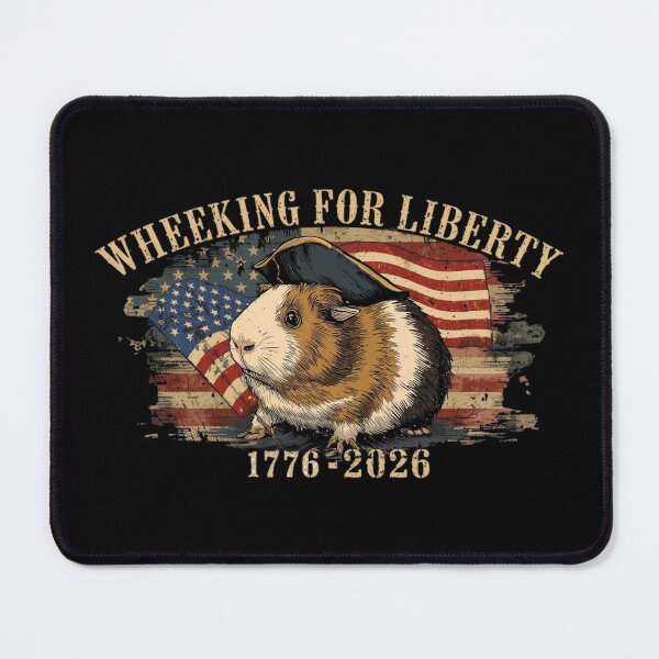 Item preview, Patriotic Guinea Pig Wheeking For Liberty 1776 2026 designed and sold by TeeArtWorld.