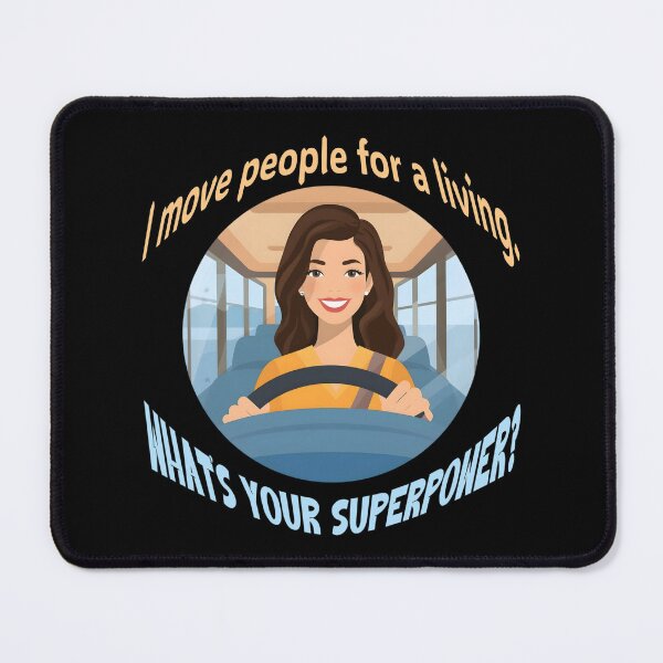 Item preview, I Move People for a Living – Bus Driver Superpower Funny Design designed and sold by TestudoDesign.