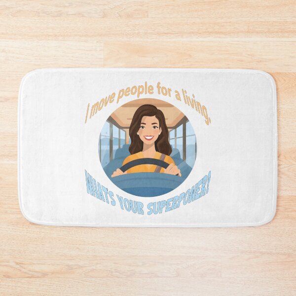Item preview, I Move People for a Living – Bus Driver Superpower Funny Design designed and sold by TestudoDesign.