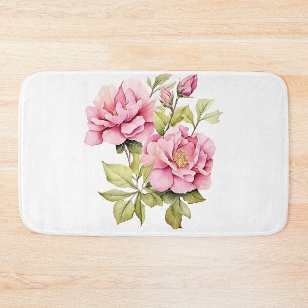 Item preview, Pink Peony Bouquet with Green Leaves - Elegant Romantic Floral Art Print designed and sold by DesignArtist.ia.