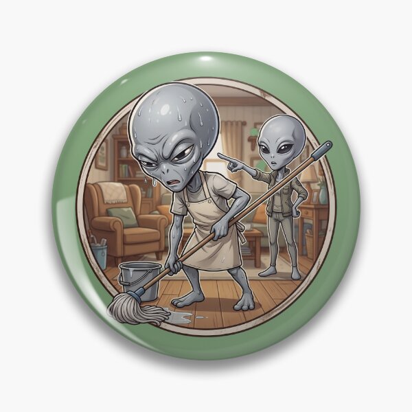 Item preview, Alien Husband Cleaning The House designed and sold by Sunkhung.