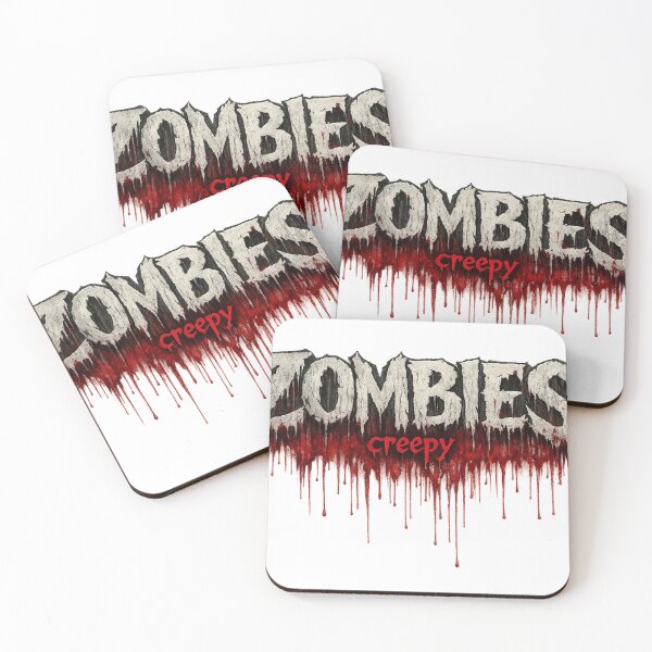 Item preview, Creepy Zombies Typography Design – Blood Drip Horror Text Aesthetic designed and sold by IconicDesignsXd.