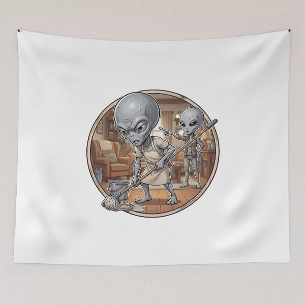 Item preview, Alien Husband Cleaning The House designed and sold by Sunkhung.