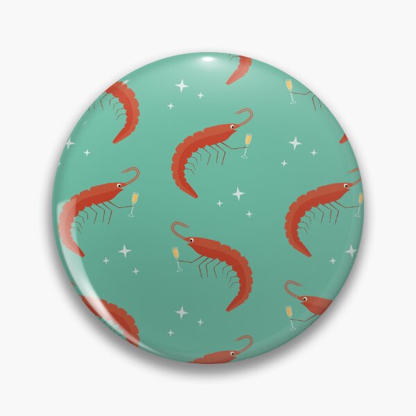 Item preview, Toasting shrimps on blue designed and sold by reneesillus.