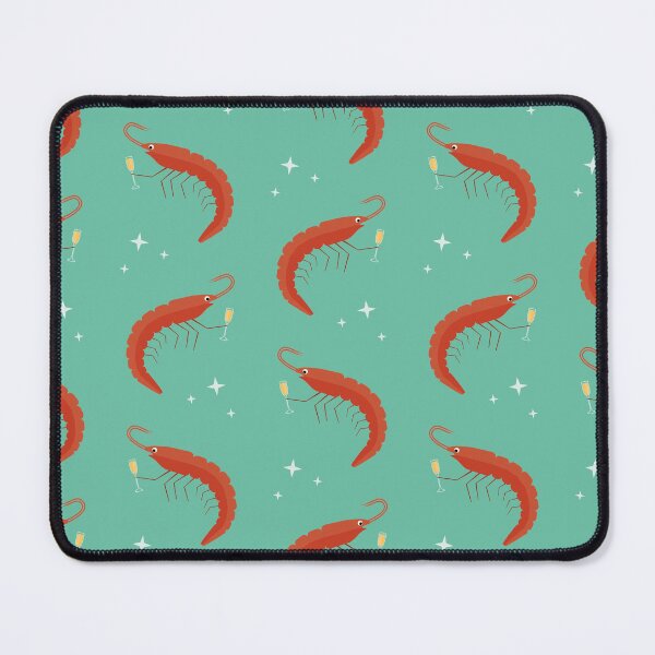 Item preview, Toasting shrimps on blue designed and sold by reneesillus.