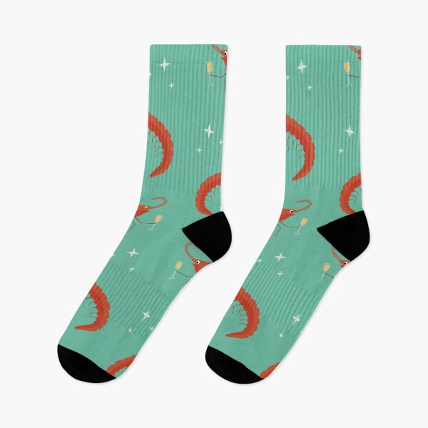 Item preview, Toasting shrimps on blue designed and sold by reneesillus.