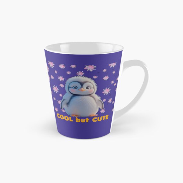 Item preview, Copy of Cool but Cute – Adorable Fluffy Penguin & Pink Snowflakes designed and sold by Madhav Creations Studio.