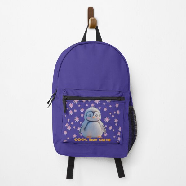 Item preview, Copy of Cool but Cute – Adorable Fluffy Penguin & Pink Snowflakes designed and sold by Madhav Creations Studio.