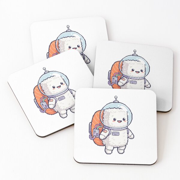 Item preview, Sushi Astronaut Pixel Art - Cute Kawaii Nigiri Space Adventure designed and sold by Art-Selling.