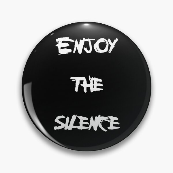 Item preview, Enjoy the Silence – Minimalist Typography Tribute to Depeche Mode designed and sold by simpledarkwavewisdom.