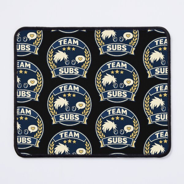 Item preview, Team Subs Cute Anime Badge Style Design designed and sold by TeeTimeTreasure.
