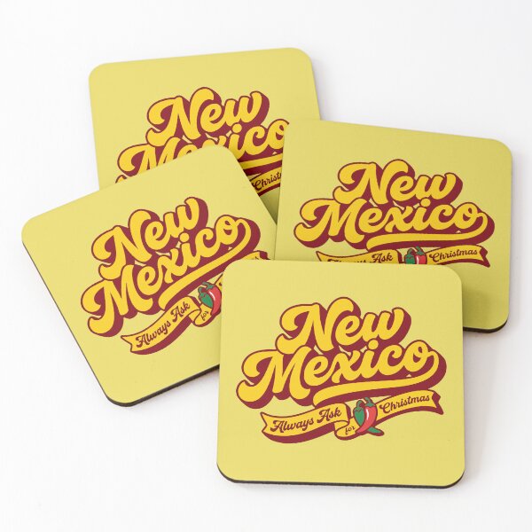 Item preview, Retro New Mexico Always Ask for Christmas Vintage Chile Script designed and sold by Cozy-Old-Pub.