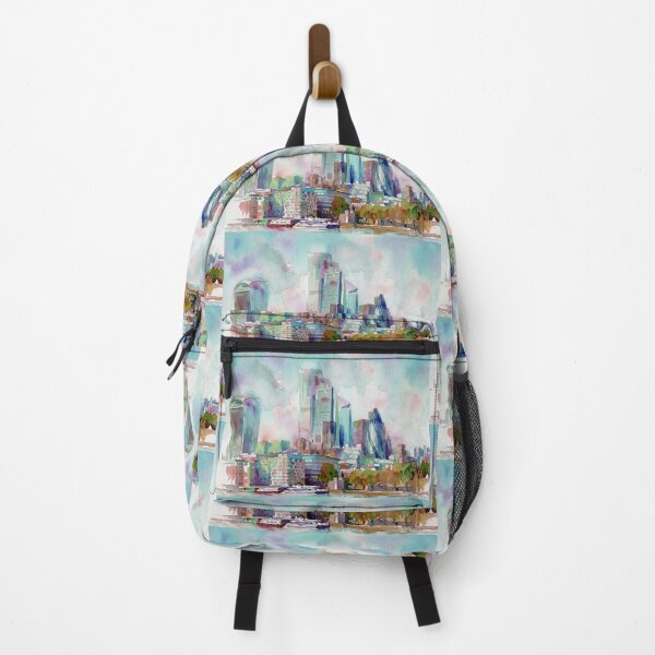 Item preview, London City Skyline Watercolor Panorama designed and sold by caracatita75.