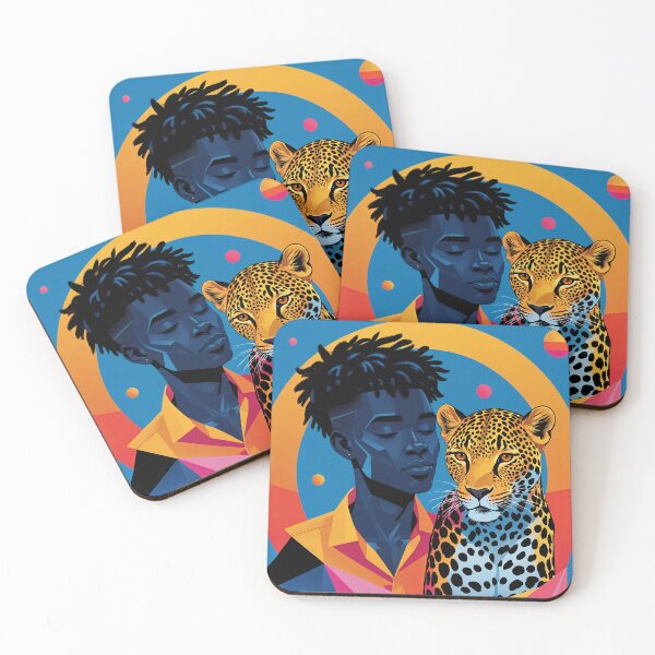 Item preview, African with leopard designed and sold by LioTou.